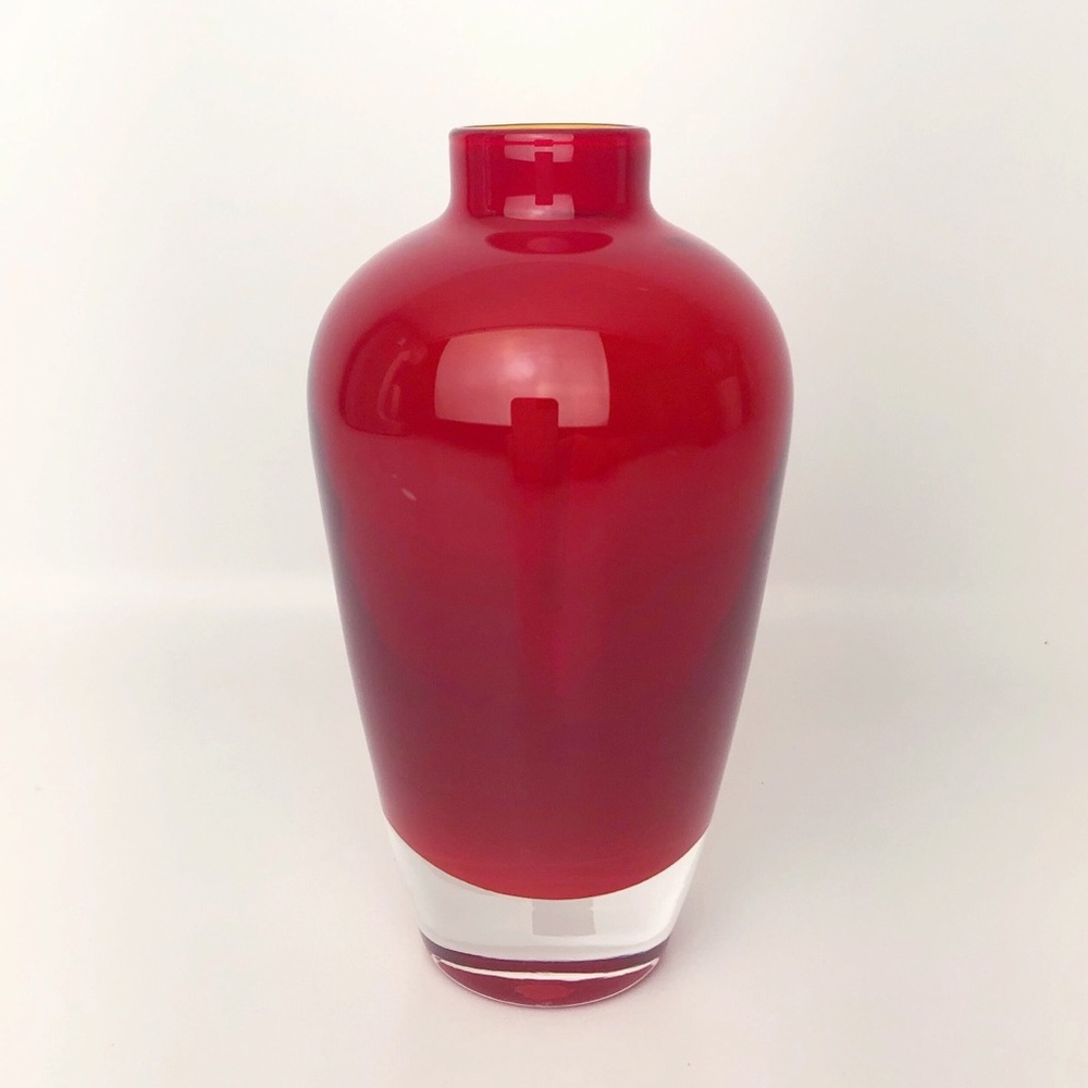 Red Glass Bud Vase